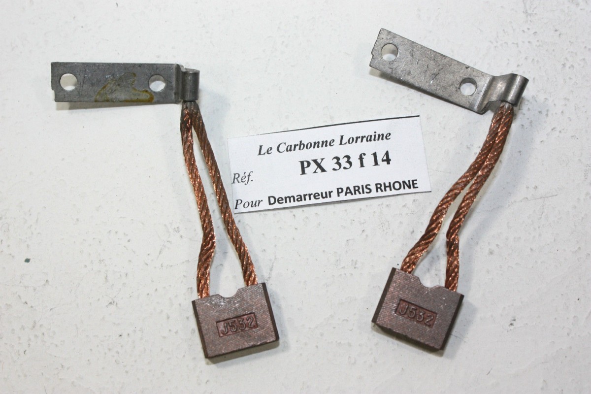 CHARBONS PSX 18390 POUR DEMARREUR PARIS RHONE...POUR TRACTION 11CV ...
