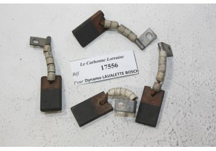 CHARBONS 17556 POUR DYNAMOS LAVALETTE-BOSCH...POUR AUTOS CAMIONS AN...