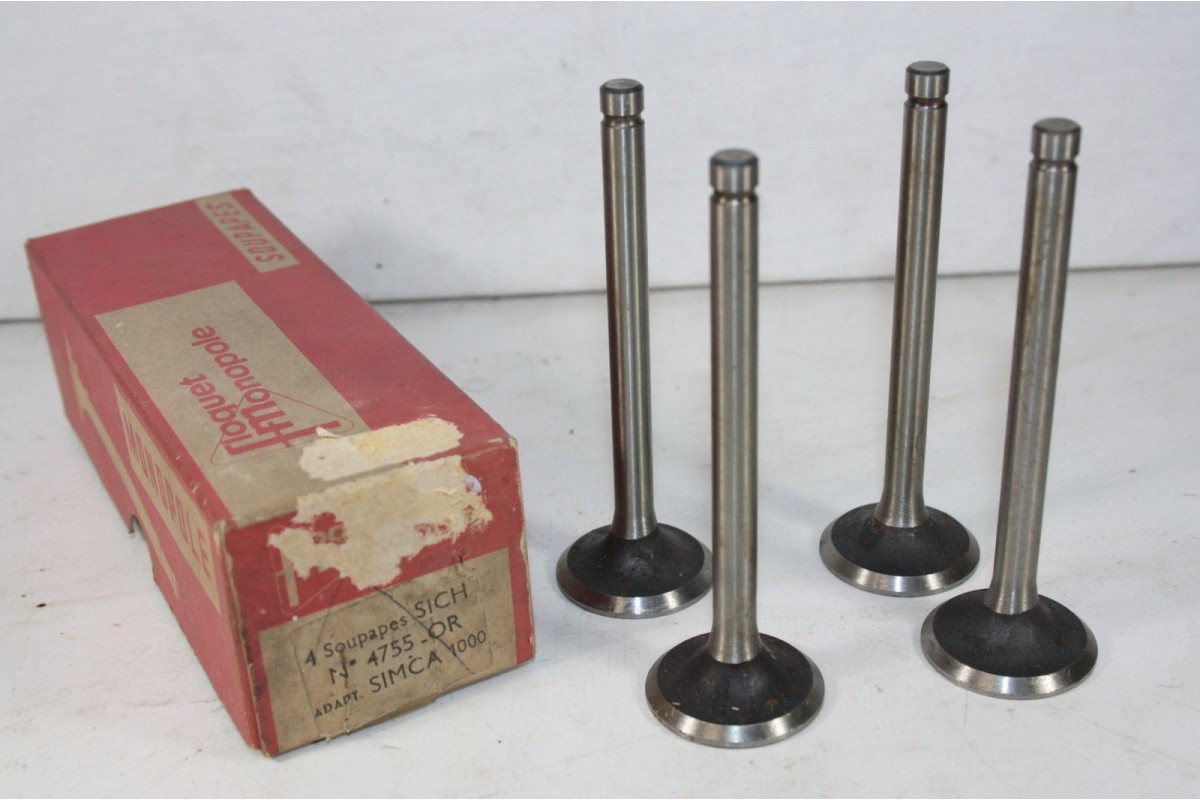 JEU DE 4 SOUPAPES D'ADMISSION FLOQUET MONOPOLE...SIMCA 1000 L GL G...