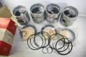 JEU DE 4 PISTONS+SEGMENTS PERKINS 50215...CAMIONS UTILITAIRES TRACT...