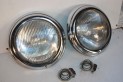 PAIRE D' OPTIQUES DE PHARES HELLA...MERCEDES W121 190SL W198 300SL...