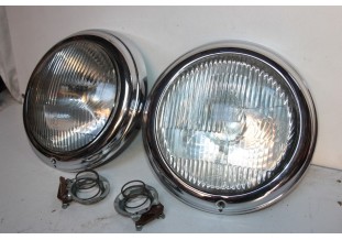 PAIRE D' OPTIQUES DE PHARES HELLA...MERCEDES W121 190SL W198 300SL...