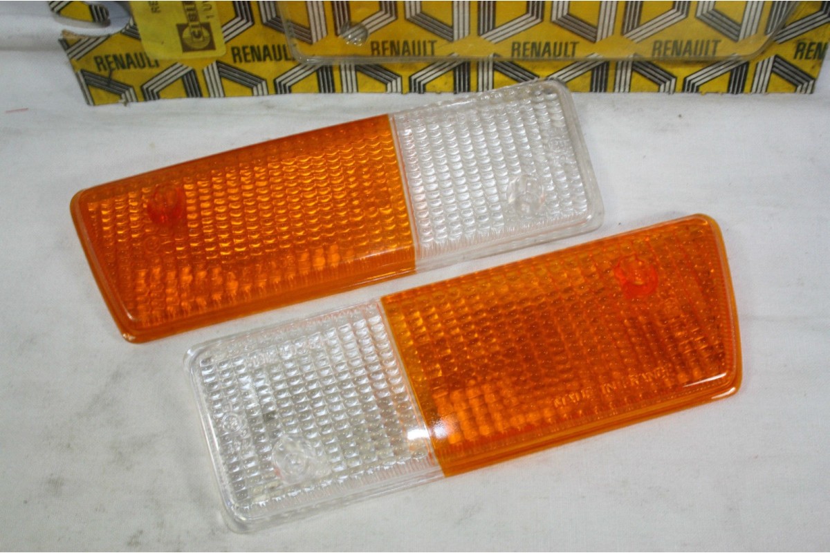 PAIRE DE CABOCHONS DE FEUX AVANT BICOLORE D/G CIBIE 4076H...RENAULT...