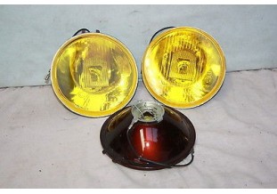 3 OPTIQUES DE FEUX ADDITIONNELS AUTEROCHE D150mm...VW GOLF BMW AUDI...