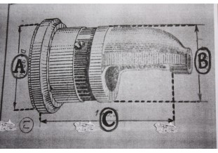 NEZ DE DEMARREUR CITROEN LJ 56 D/82,5mm...CITROEN U23 H moteur 11-M...