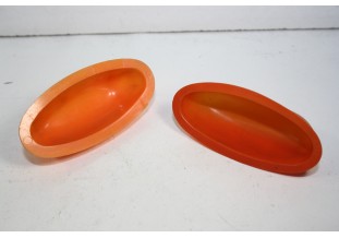 PAIRE DE CABOCHONS ORANGE...AUTOS CAMIONS UTILITAIRES