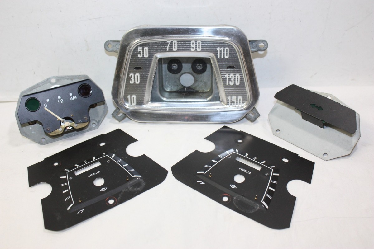 ELEMENTS DE COMPTEUR ED VEGLIA 12V...SIMCA 1000 1961-65 - Tracauto1950