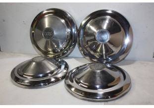 JEU DE 4 ENJOLIVEURS DE ROUE D/230mm...AUDI AUTO UNION 1000 S - Tra...
