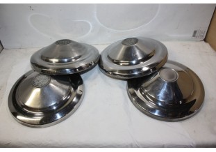 JEU DE 4 ENJOLIVEURS DE ROUE D/230mm...AUDI AUTO UNION 1000 S - Tra...