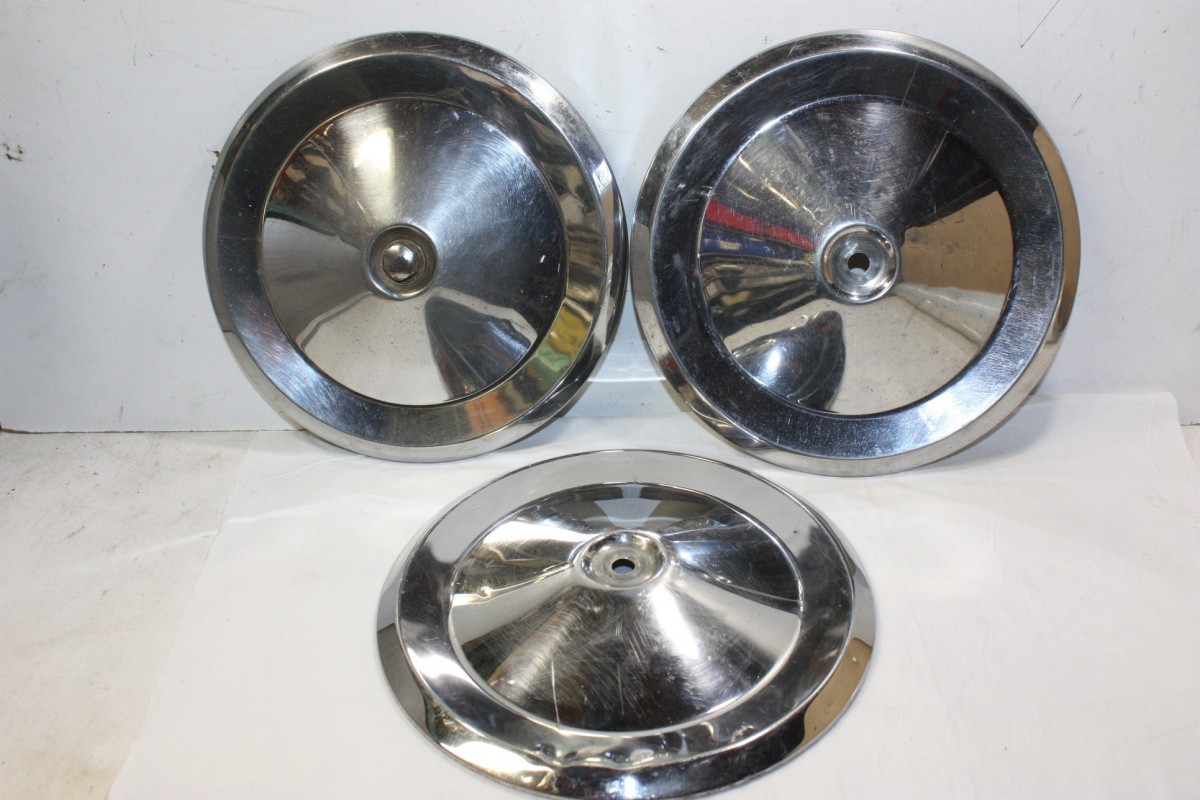 LOT DE 3 ENJOLIVEURS DE ROUE D/225mm...CITROEN 2CV - Tracauto1950
