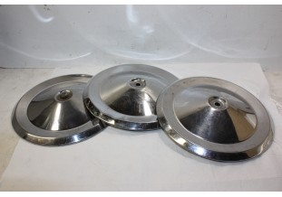 LOT DE 3 ENJOLIVEURS DE ROUE D/225mm...CITROEN 2CV - Tracauto1950