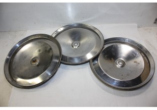 LOT DE 3 ENJOLIVEURS DE ROUE D/225mm...CITROEN 2CV - Tracauto1950