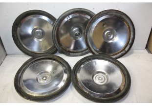 JEU DE 5 ENJOLIVEURS DE ROUE D/255mm...PEUGEOT 204 304 - Tracauto1950