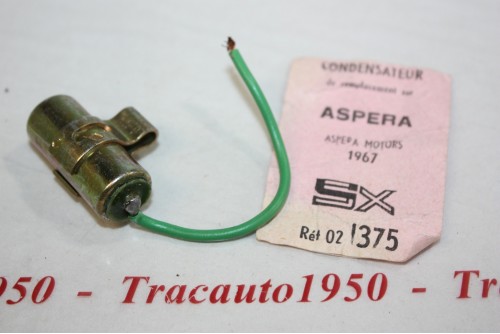 CONDENSATEUR SOPARTEX 02.1375...MOTEURS ASPERA divers 1967 - Tracau...