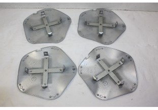 JEU DE 4 CENTRE D'ENJOLIVEURS DE ROUE D/100mm...AUTOS DIVERS - Tra...