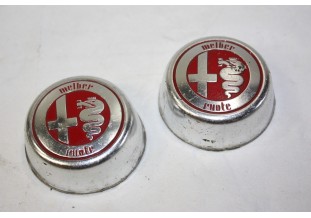 LOT DE 2 CENTRE DE ROUE...ALFA ROMEO GIULIA GIULIETTA ALFA SUD ALFE...
