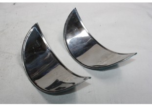 PAIRE DE CASQUETTES DE PHARE INOX...CITROEN 2CV - Tracauto1950