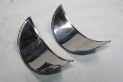 PAIRE DE CASQUETTES DE PHARE INOX...CITROEN 2CV - Tracauto1950