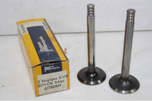 JEU DE 2 SOUPAPES D'ECHAPPEMENT FLOQUET MONOPOLE 5574...AMI 6 DYAN...