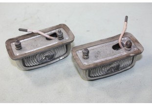 PAIRE D'ECLAIREURS DE PLAQUE AR SEIMA 853...CITROEN MEHARI DS BREAK