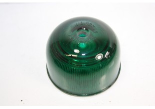 CABOCHON DE FEU VERT EN VERRE MARCHAL...AUTOS DIVERS ANCIENNES