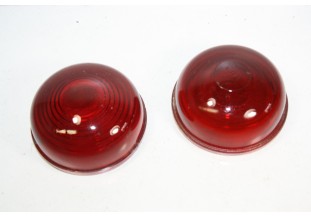 PAIRE DE CABOCHONS DE FEUX AR EN VERRE SCINTEX...AUTOS DIVERS ANCIENNES