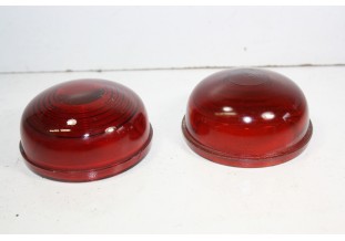 PAIRE DE CABOCHONS DE FEUX AR EN VERRE SCINTEX...AUTOS DIVERS ANCIENNES