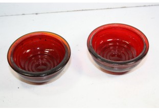 PAIRE DE CABOCHONS DE FEUX AR EN VERRE SCINTEX...AUTOS DIVERS ANCIENNES