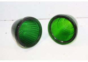 PAIRE DE CABOCHONS DE FEUX EN VERRE SEIMA...AUTOS DIVERS COLLECTIONS