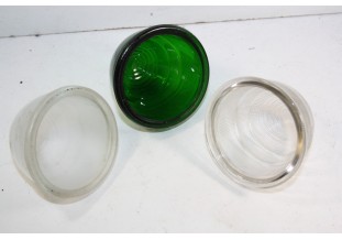 LOT DE 3 DE CABOCHONS DE FEUX EN VERRE SCINTEX...AUTOS DIVERS COLLECTIONS