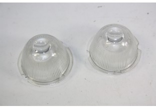 PAIRE DE CABOCHONS DE FEU TRANSPARENT AXO...CITROEN 2CV HY H