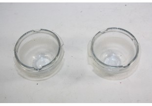 PAIRE DE CABOCHONS DE FEU TRANSPARENT AXO...CITROEN 2CV HY H
