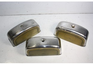 LOT DE 3 CABOCHONS D'ECLAIREURS DE PLAQUE SEIMA 121-853...CITROEN 2CV AK MEHARI HY AMI 6/8