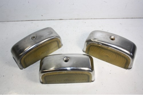 LOT DE 3 CABOCHONS D'ECLAIREURS DE PLAQUE SEIMA 121-853...CITROEN 2CV AK MEHARI HY AMI 6/8