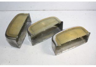 LOT DE 3 CABOCHONS D'ECLAIREURS DE PLAQUE SEIMA 121-853...CITROEN 2CV AK MEHARI HY AMI 6/8