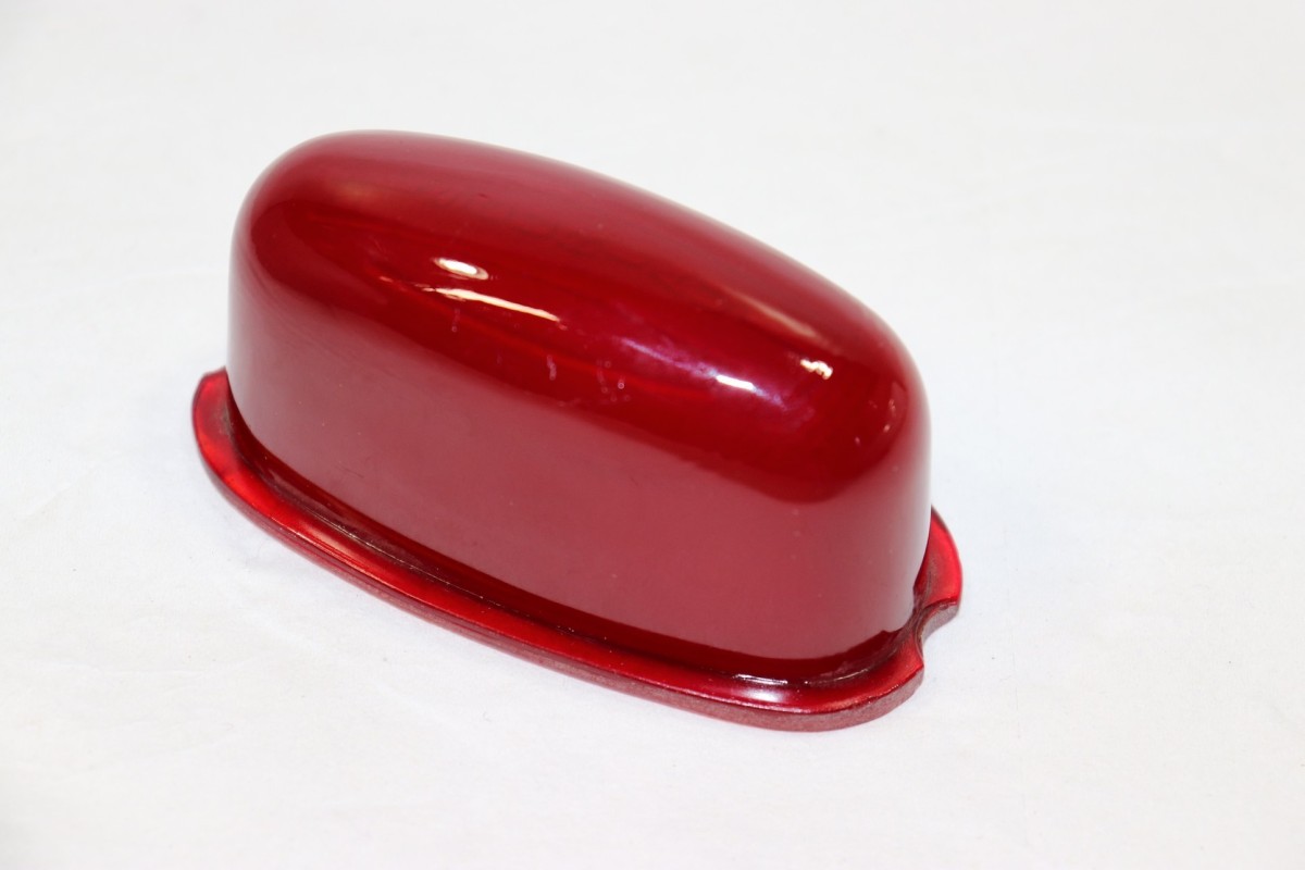 CABOCHON DE FEU SOURIAU EN VERRE...2CV ET AUTOS MOTOS ANCIENNES DIV...