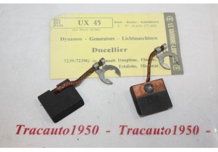 CHARBONS UX 45 POUR DYNAMOS DUCELLIER 6V...DAUPHINE FLORIDE ESTAFET...