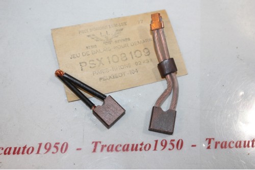 CHARBONS PSX 108-109 POUR DEMARREUR 12V PARIS RHONE...2CV AMI DYANE...