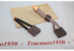 CHARBONS PSX 108-109 POUR DEMARREUR 12V PARIS RHONE...2CV AMI DYANE...