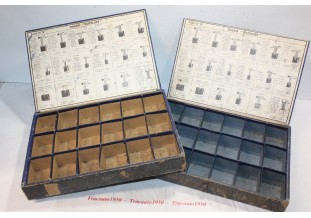 LOT DE 2 COFFRETS GARAGISTE LE CARBONNE LORRAINE POUR CHARBONS DUCE...