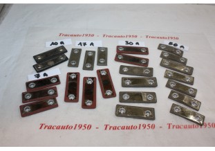 LOT DE 24 FUSIBLES FIBRE/MICA AMPERAGES DIVERS...AUTOS ANCIENNES DI...