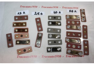 LOT DE 25 FUSIBLES FIBRE/MICA AMPERAGES DIVERS...AUTOS ANCIENNES DI...