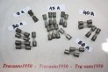 LOT DE 20 FUSIBLES A COLLERETTE AMPERAGES DIVERS...AUTOS ANCIENNES ...