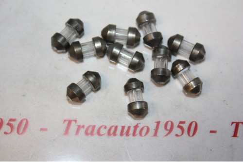 LOT DE 10 FUSIBLES AUTOS 20 AMPERES 17x8mm...AUTOS ANCIENNES DIVERS...