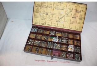 GROS LOT DE FUSIBLES DIVERS DANS COFFRET GARAGISTE EN METAL...AUTOS...