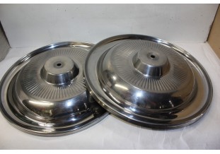 LOT DE 2 ENJOLIVEURS DE ROUE D/400mm...AUTOS ANCIENNES COLLECTIONS