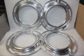 JEU DE 4  CERCLES D' ENJOLIVEURS DE ROUE D/360mm...AUTOS ANCIENNES COLLECTIONS