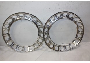 LOT DE 2 ENJOLIVEURS DE ROUE D/260mm...AUTOS ANCIENNES COLLECTIONS