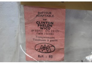 JEU DE RUPTEUR SOPARTEX 85 POUR ALLUMAGE CLINTON/PHELON/WICO...TRONCONNEUSES TONDEUSES A GAZON