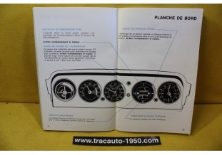 NOTICE D'UTILISATION OU LIVRET DE BORD...SIMCA TALBOT CHRYSLER 160/180 2L
